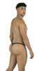 Men's Sheer Mesh String Thong – Low Rise Sexy Pouch Underwear (Navy Mesh) by CandyMan