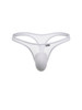 Men's Sheer Mesh String Thong – Low Rise Sexy Pouch Underwear (White Mesh) by CandyMan