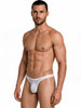Men's Sheer Mesh String Thong – Low Rise Sexy Pouch Underwear (White Mesh) by CandyMan