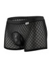 Men's Fishnet Boxer Briefs – Sheer Mesh Sexy Underwear (Black) by CandyMan