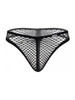 Men's Fishnet Thong – Sheer Mesh Sexy Pouch Underwear (Black) by CandyMan