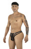 Men's Fishnet Thong – Sheer Mesh Sexy Pouch Underwear (Black) by CandyMan