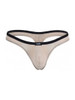 Men's Isis Thong – Comfortable Contoured Pouch T-Back Underwear (Beige) by Pikante