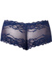 Men's Sassy Lace Mini Short – Sheer Lace Pouch Boxer Briefs (Navy) by MalePower