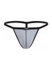 Men's G-String – Minimal Coverage Contoured Pouch Underwear (Gray) by Pikante