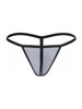 Men's G-String – Minimal Coverage Contoured Pouch Underwear (Gray) by Pikante