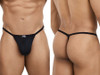 Men's G-String – Minimal Coverage Contoured Pouch Underwear (Black) by Pikante