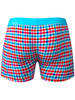 Men's Bamboo Boxer Briefs – So Comfy Gingham Print Underwear by MalePower