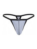 Men's Low-Rise Thong – Contoured Pouch Underwear (Gray) by Pikante