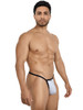 Men's Low-Rise Thong – Contoured Pouch Underwear (Gray) by Pikante