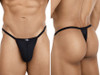 Men's Low-Rise Thong – Contoured Pouch Underwear (Black) by Pikante