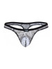 Men's Low-Rise Python Print Thong – Exotic Contoured Pouch Underwear by Pikante