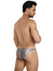 Men's Low-Rise Python Print Bikini – Exotic Contoured Pouch Underwear by Pikante