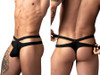 Men's Eco Cozy Cutout Thong – Cutout String Thong Underwear (Black) by MalePower