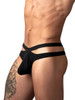 Men's Eco Cozy Cutout Thong – Cutout String Thong Underwear (Black) by MalePower