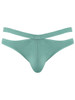 Men's Eco Cozy Cutout Thong – Cutout String Thong Underwear (Green) by MalePower