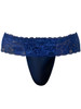 Men's Sassy Lace Skirt Jockstrap – Lace Mesh Jockstrap Underwear (Navy) by MalePower
