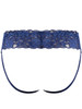 Men's Sassy Lace Skirt Jockstrap – Lace Mesh Jockstrap Underwear (Navy) by MalePower