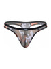 Men's Sheer Camouflage Mesh Thong – Low-Rise Contour Pouch Underwear by Pikante