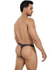 Men's Sheer Blue Camo Mesh Thong – Low-Rise Contour Pouch Underwear by Pikante