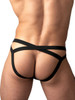 Men's Eco Cozy Jockstrap – Supportive Open-Back Underwear (Black) by MalePower