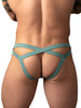Men's Eco Cozy Jockstrap – Supportive Open-Back Underwear (Green) by MalePower