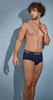 Men's Dark Blue Microfiber Boxer Briefs – Supportive Everyday Underwear by HAWAI