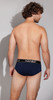 Men's Dark Blue Cotton Blend Briefs – Soft Supportive Everyday Underwear by HAWAI