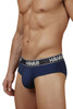 Men's Dark Blue Cotton Blend Briefs – Soft Supportive Everyday Underwear by HAWAI