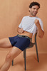 Men's Microfiber Trunks – Soft Supportive Everyday Underwear (Dark Blue) by HAWAI