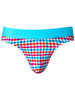 Men's So Comfy Gingham Thong – Bamboo Comfort Men's Thong (Gingham Print) by MalePower