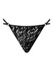 Men's Ripple Micro V-String – Sheer Lace Men's V-String (Black) by MalePower