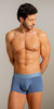 Men’s Classic Trunks – Soft Comfortable Cotton Underwear (46-Blue / Teal) by Unico