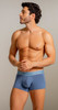 Men’s Classic Trunks – Soft Comfortable Cotton Underwear (46-Blue / Teal) by Unico