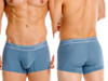 Men’s Classic Trunks – Soft Comfortable Everyday Underwear (46-Blue) by Unico