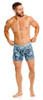 Men’s Tags Boxer Briefs – Bold Graphic Performance Underwear (43-Blue) by Unico