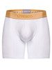 Men’s Amber Boxer Briefs – Luxury Performance Stretch Underwear (00-White) by Unico