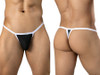 Men's Boreas Thong – Minimal Pouch G-String (Black) by Clever
