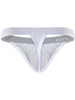Men's Ulises Thong – Breathable Mesh Enhancing Low-Rise Underwear (White) by Clever