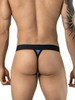 Men's Ulises Thong – Breathable Mesh Enhancing Low-Rise Underwear (Steel Blue) by Clever