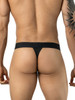 Men's Ulises Thong – Breathable Mesh Enhancing Low-Rise Underwear (Black) by Clever