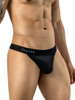 Men's Ulises Thong – Breathable Mesh Enhancing Low-Rise Underwear (Black) by Clever