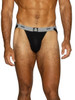Men’s Swimmer Jockstrap – Athletic Support Performance Underwear (Black) by BIKE Athletic