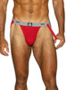 Men’s Swimmer Jockstrap – Athletic Support Performance Underwear (Red) by BIKE Athletic