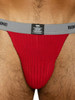 Men’s Swimmer Jockstrap – Athletic Support Performance Underwear (Red) by BIKE Athletic