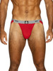 Men’s Swimmer Jockstrap – Athletic Support Performance Underwear (Red) by BIKE Athletic