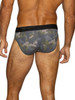 Men’s Stretch Cotton Brief – Everyday Athletic Comfort Underwear (Camo) by BIKE Athletic