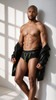 Men's Microfiber Trunks – Supportive Performance Underwear (Black) by Xtremen