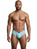 Men's Microfiber Briefs – Supportive Performance Underwear (Light Blue) by Xtremen