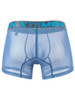 Men's Microfiber Mesh Boxer Briefs – Breathable Sheer Underwear (Blue) by Xtremen